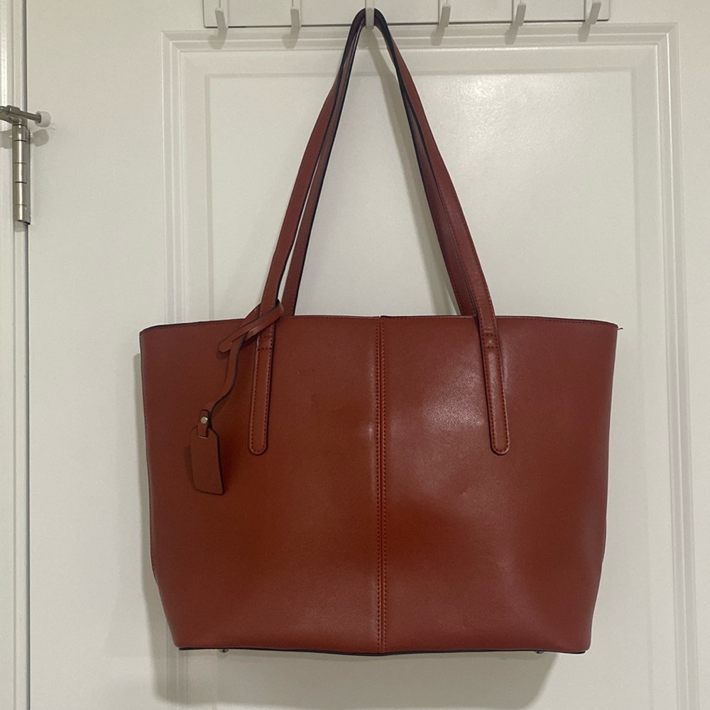 Bostanen Leather Tote Bag